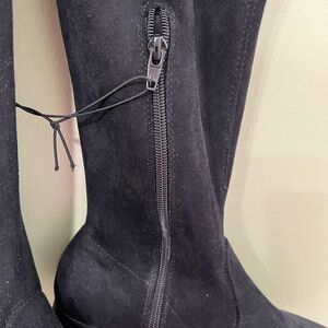 Time and Tru Black Suede Boots NWT